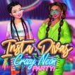 Girl game Insta Divas Crazy Neon Party
