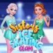 Girl game Sisters Ice Skating Glam